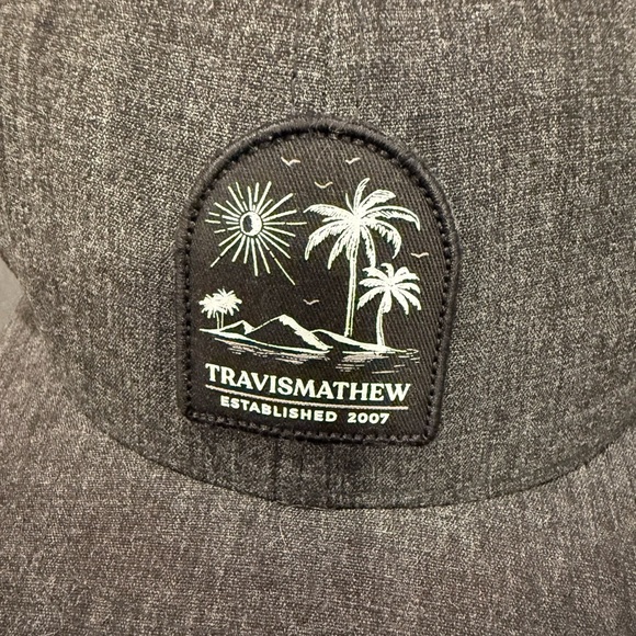 Travis Mathew Slate Gray Palm Tree Patch Adjustable Outdoor Golf - Picture 2 of 7